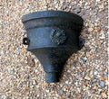 Corner Cast Iron Rain Hopper — Cast iron, late 19th century