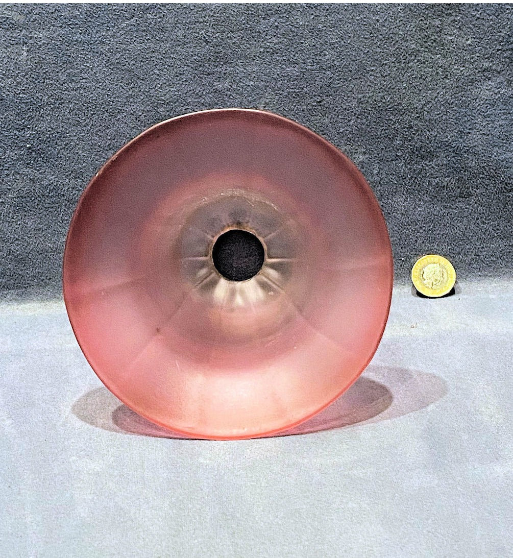 Cranberry Tinted Glass Lamp Shade — view 3