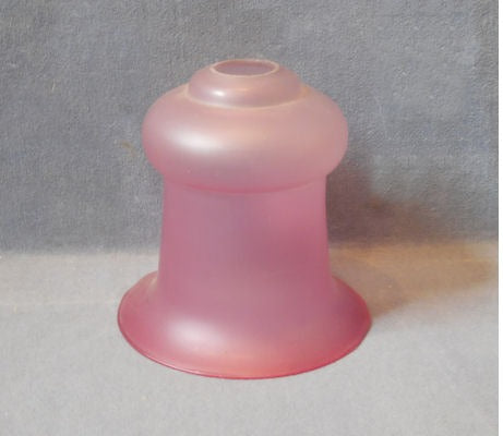 Cranberry Tinted Glass Light Shade — Glass, 1920's