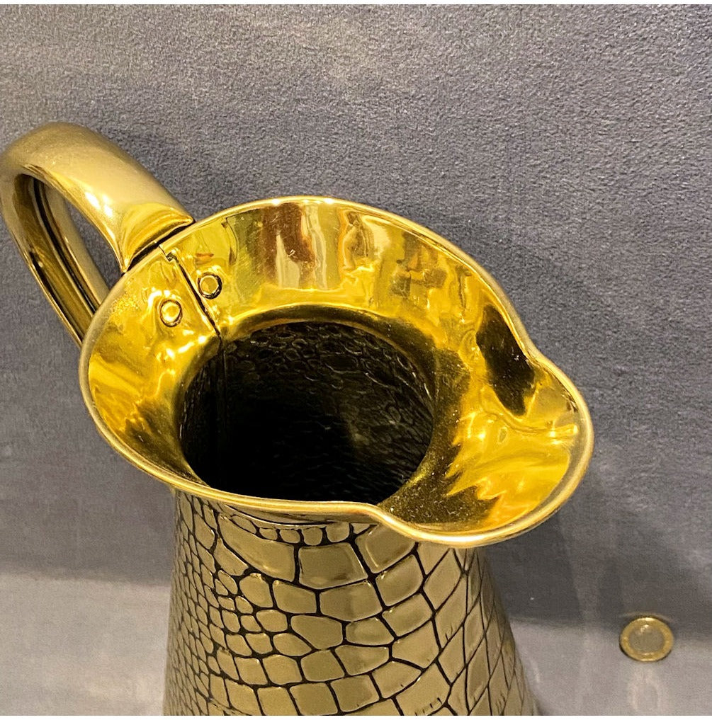 Crocodile Brass Water Jug — view 3
