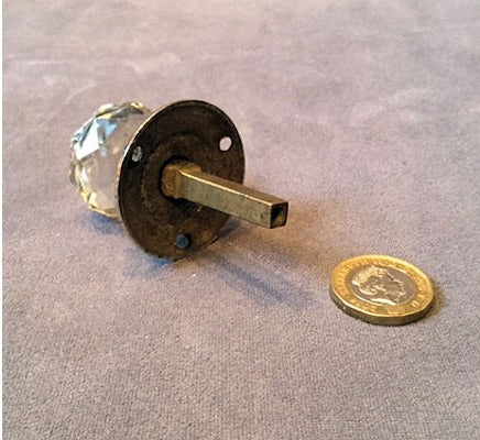 Cut Glass Cupboard Knob — view 2