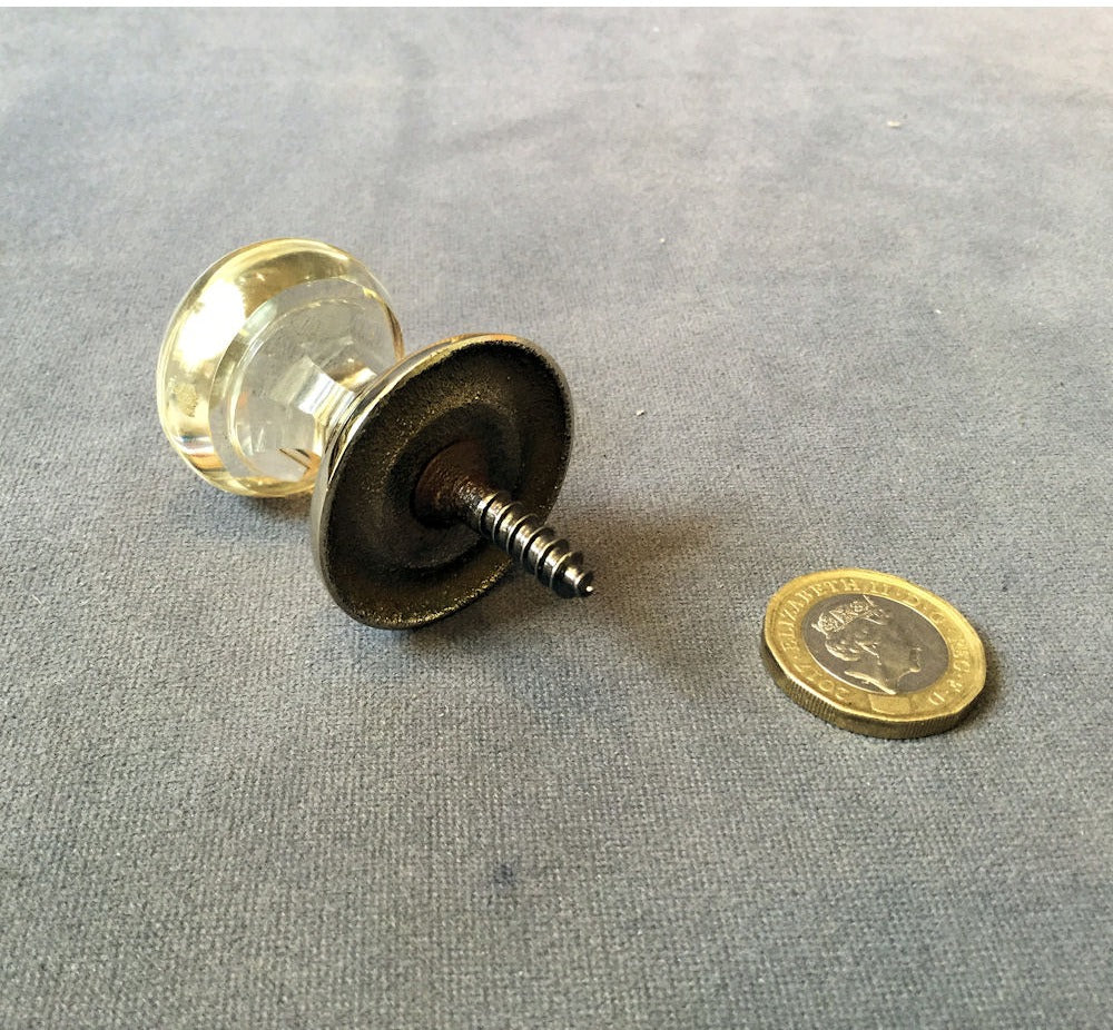 Cut Glass Cupboard Knob — view 3