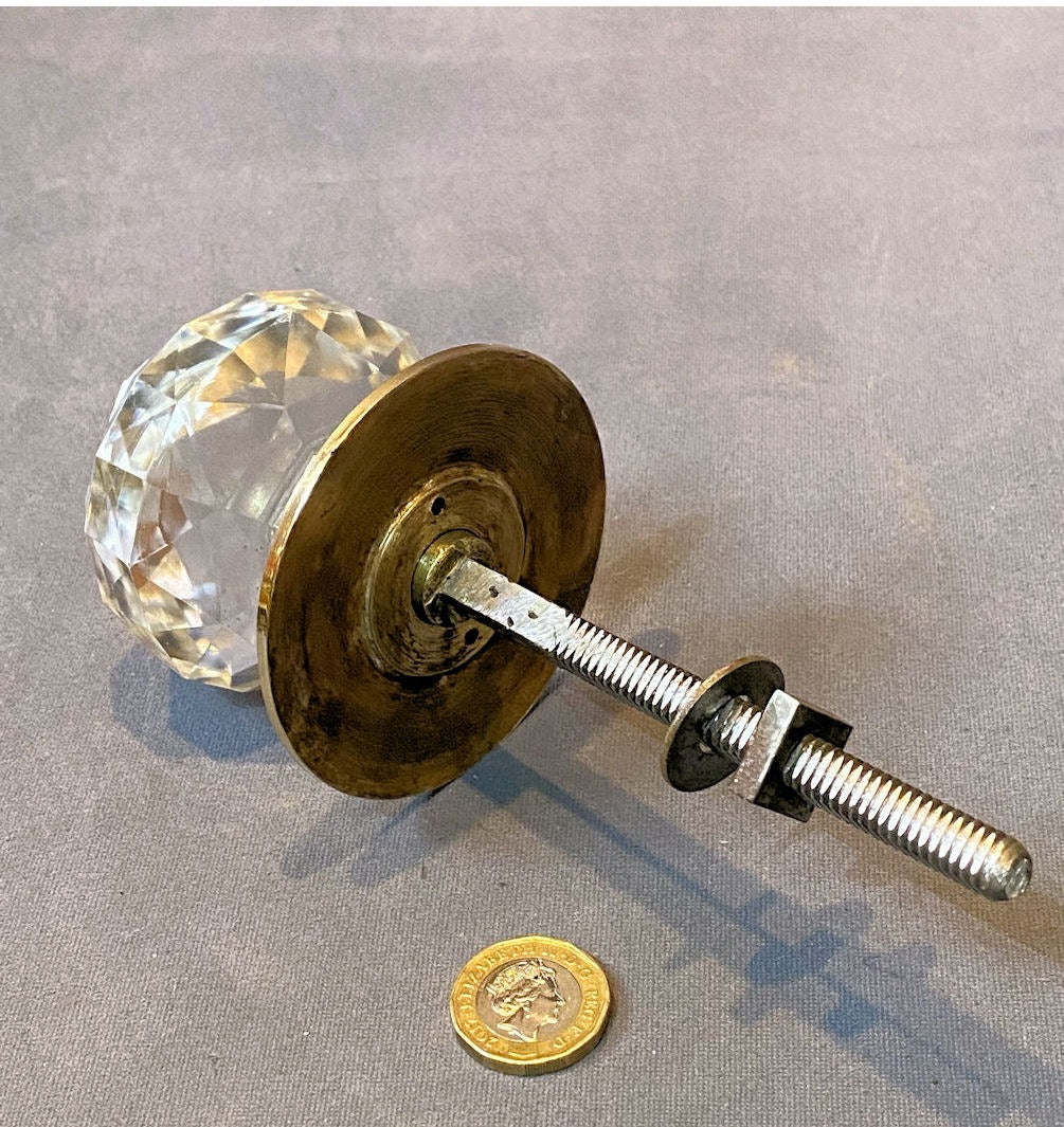 Cut Glass Door Pull Knob — view 3
