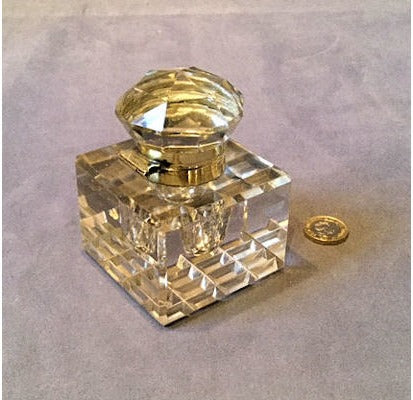 Cut Glass Inkwell — view 2