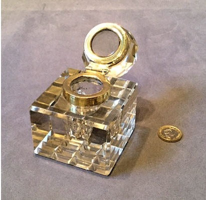 Cut Glass Inkwell — view 3