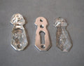 Cut Glass Keyhole with Cover, 2 available — Glass, 1920's