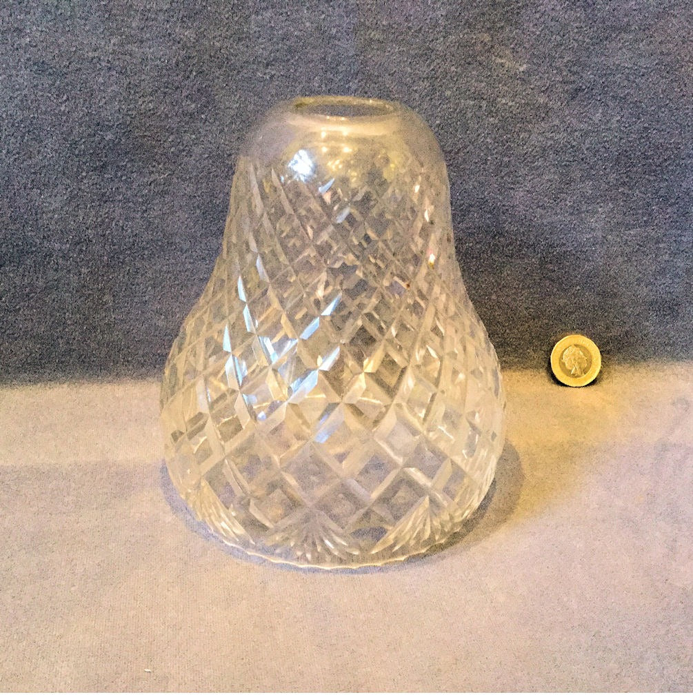 Cut Glass Lamp Shade — Glass, 1920's