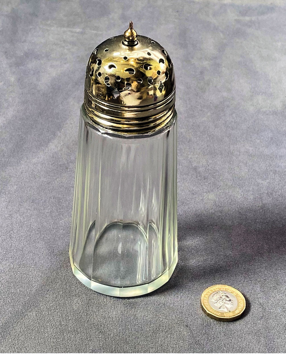 Cut Glass Sugar Shaker — Glass, 1920's