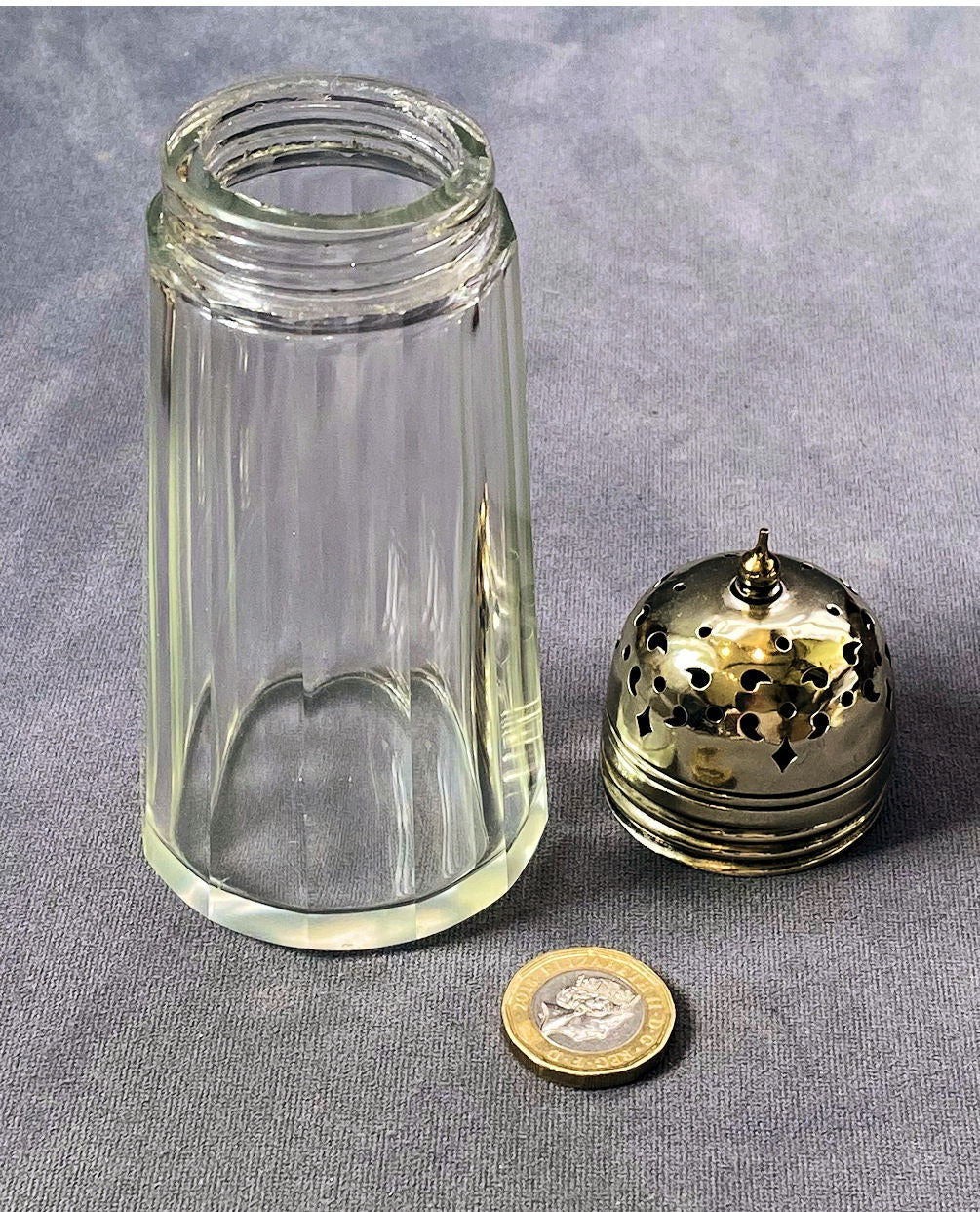 Cut Glass Sugar Shaker — view 2