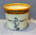 Danish Dairy Co Stoneware Butter Tub — Stoneware, late 19th century