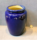 Dark Blue Glazed Stoneware Jar — Stoneware, circa 1900