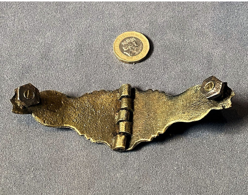 Darlaston Saddler's Brass Name Plate — view 2