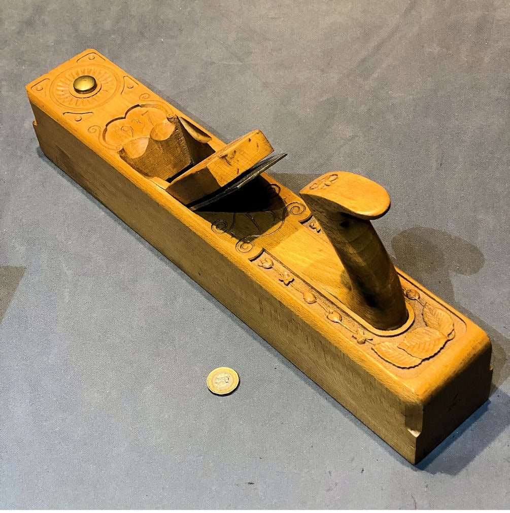Decorated Beech Jack Plane — Beech, 1937