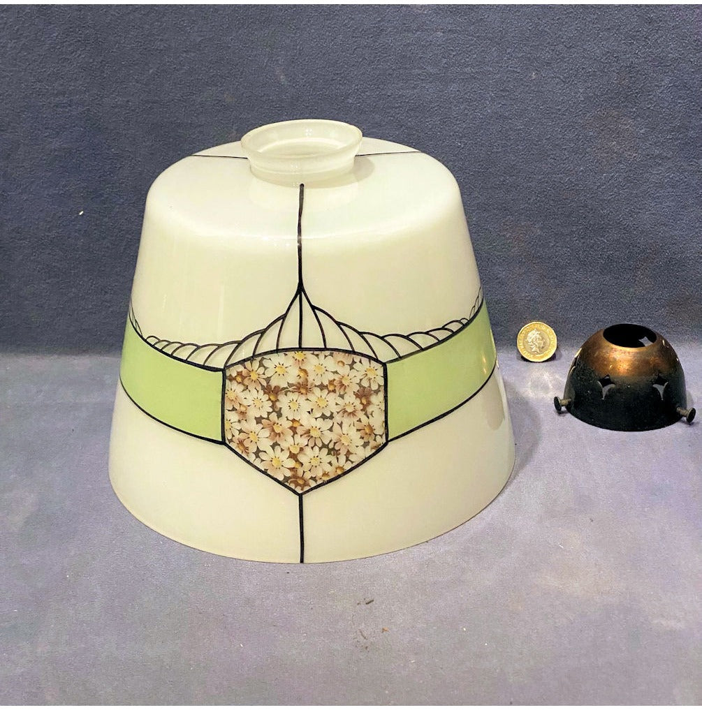 Decorated Glass Lamp Shade — view 2