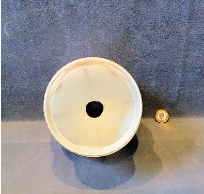 Decorated White Glass Lamp Shade — view 3