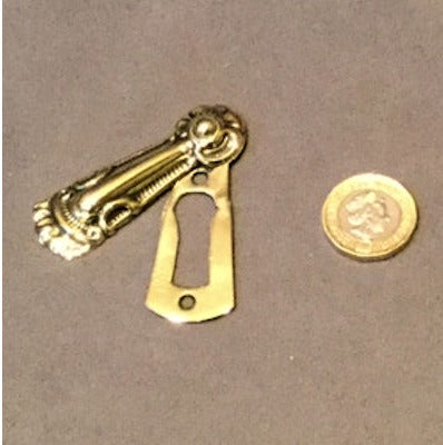 Decorative Brass Keyhole Cover — view 2