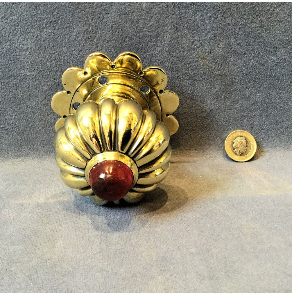 Decorative Single Brass Door Handle — view 2