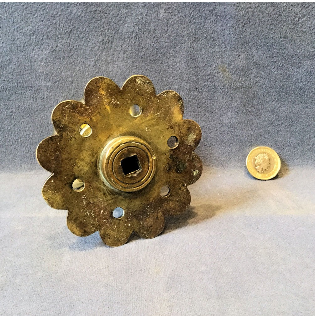 Decorative Single Brass Door Handle — view 4