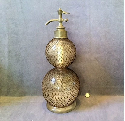 Double Bubble Soda Syphon — Glass, late 19th century