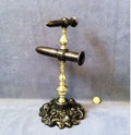 Double Cast Iron and Brass Tally Iron — Iron, 19th century