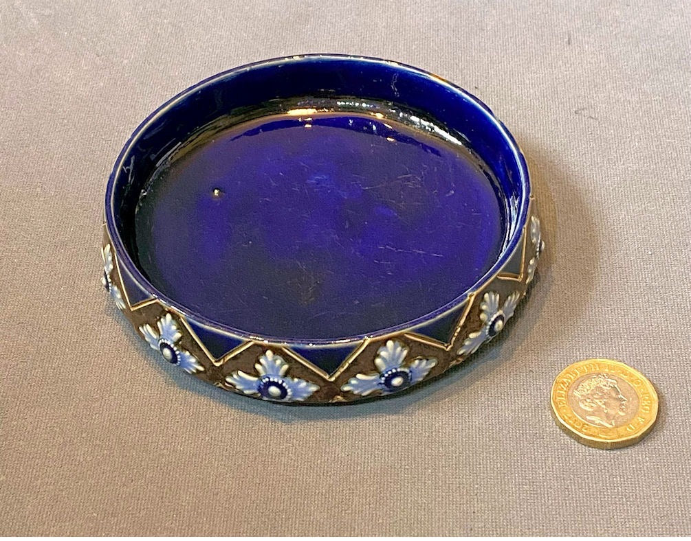 Doulton Ceramic Drink Coaster — Ceramic, circa 1900
