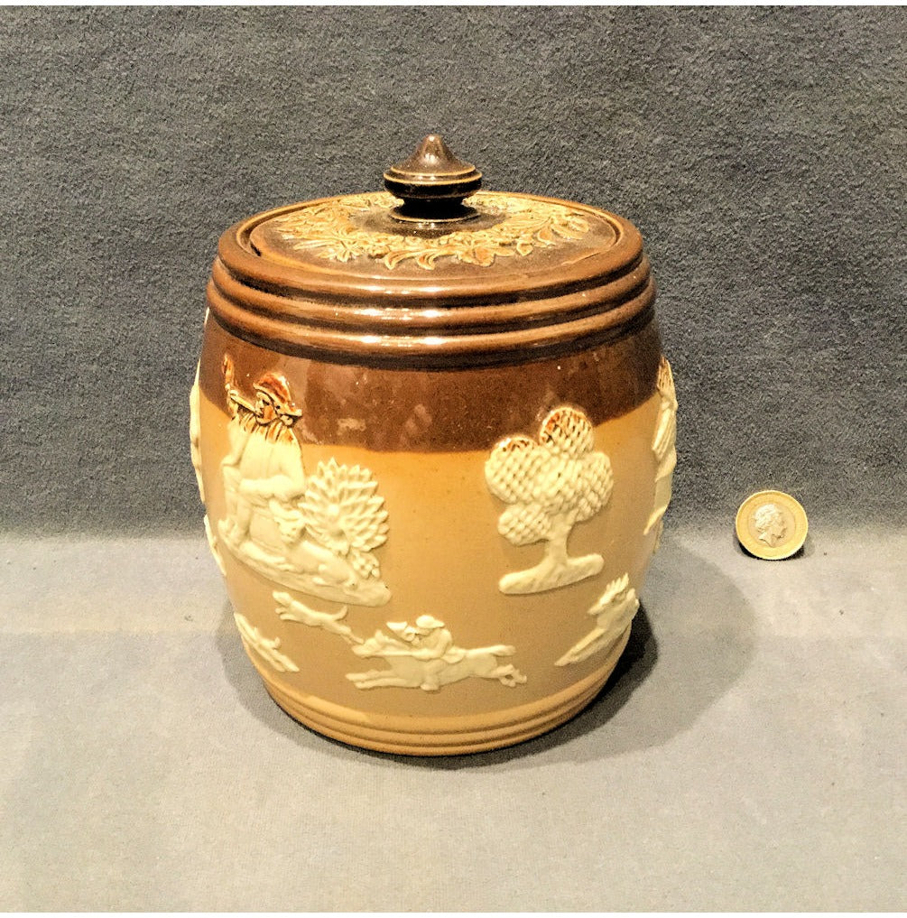 Doulton Saltglazed Tobacco Jar — view 2