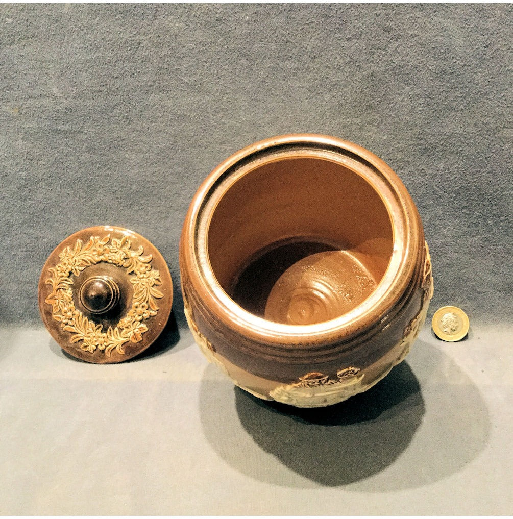 Doulton Saltglazed Tobacco Jar — view 4