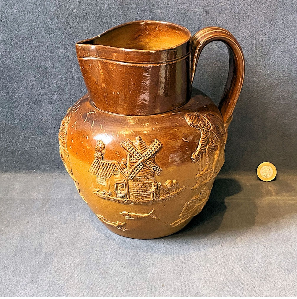 Doulton Stoneware Ale Jug — Stoneware, late 19th century