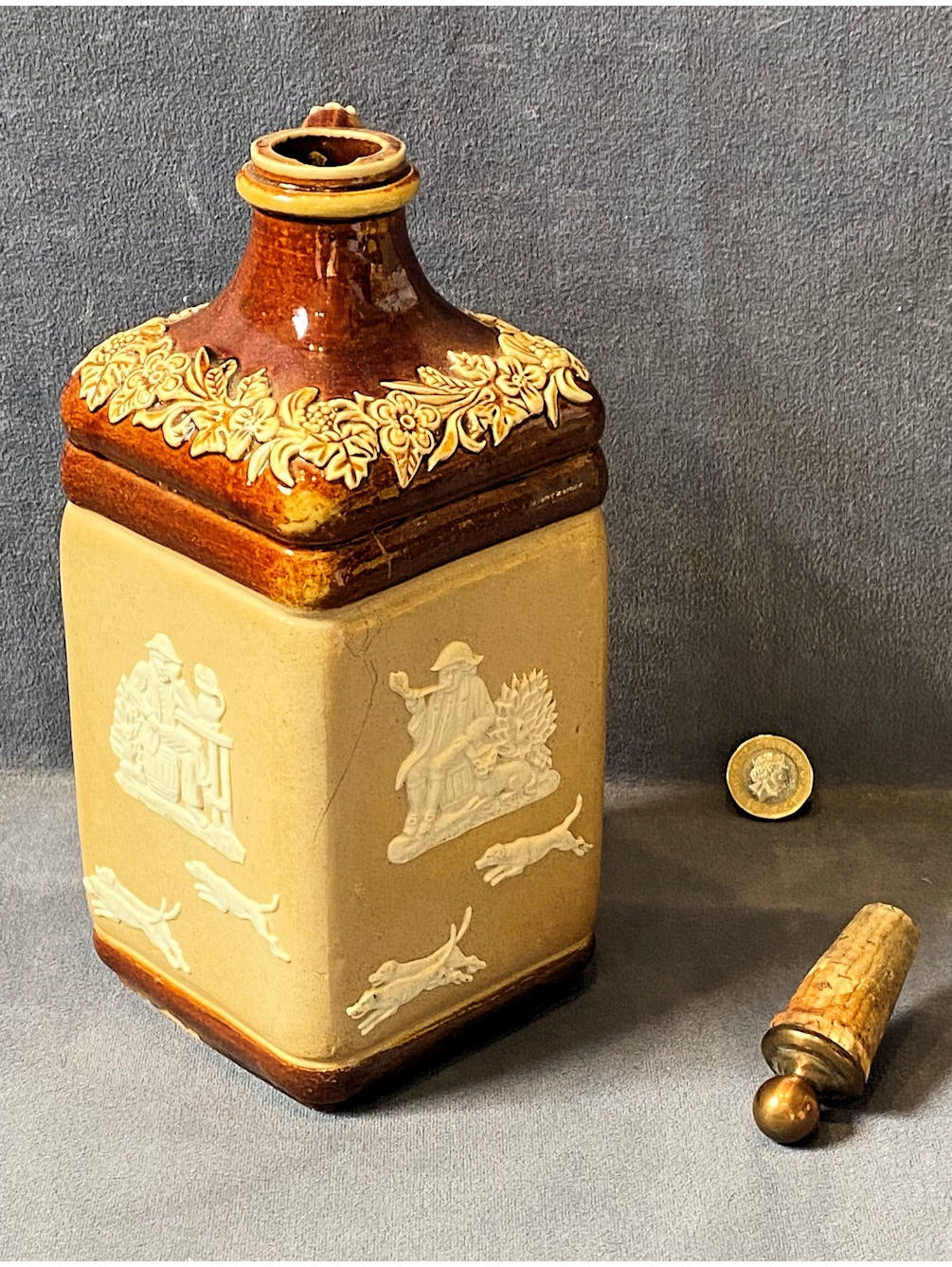 Doulton Whisky Flask — view 2