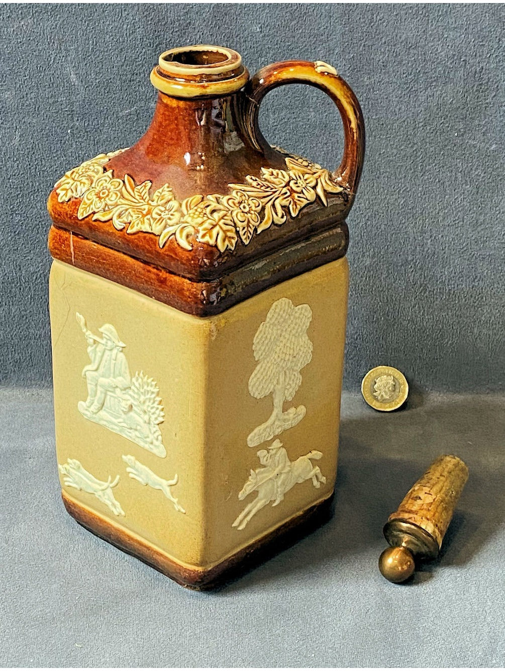 Doulton Whisky Flask — view 3