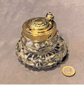 Dowlers Patent Glass Inkwell — Glass, mid 19th century