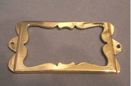 Drawer Label Frames, 5 available — Brass, late 19th century
