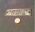 Drinking Water Aluminium Plaque — Aluminium