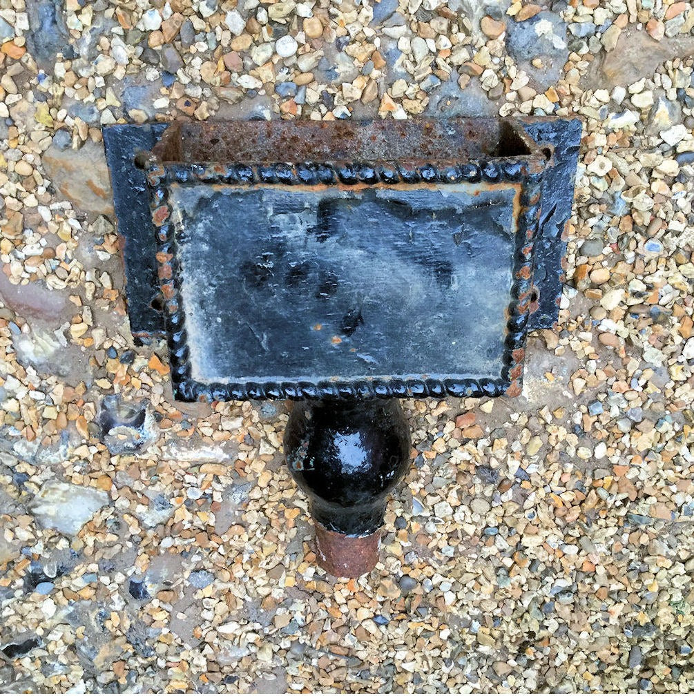 Elsley Cast Iron Rain Hopper — Cast iron, late 19th century