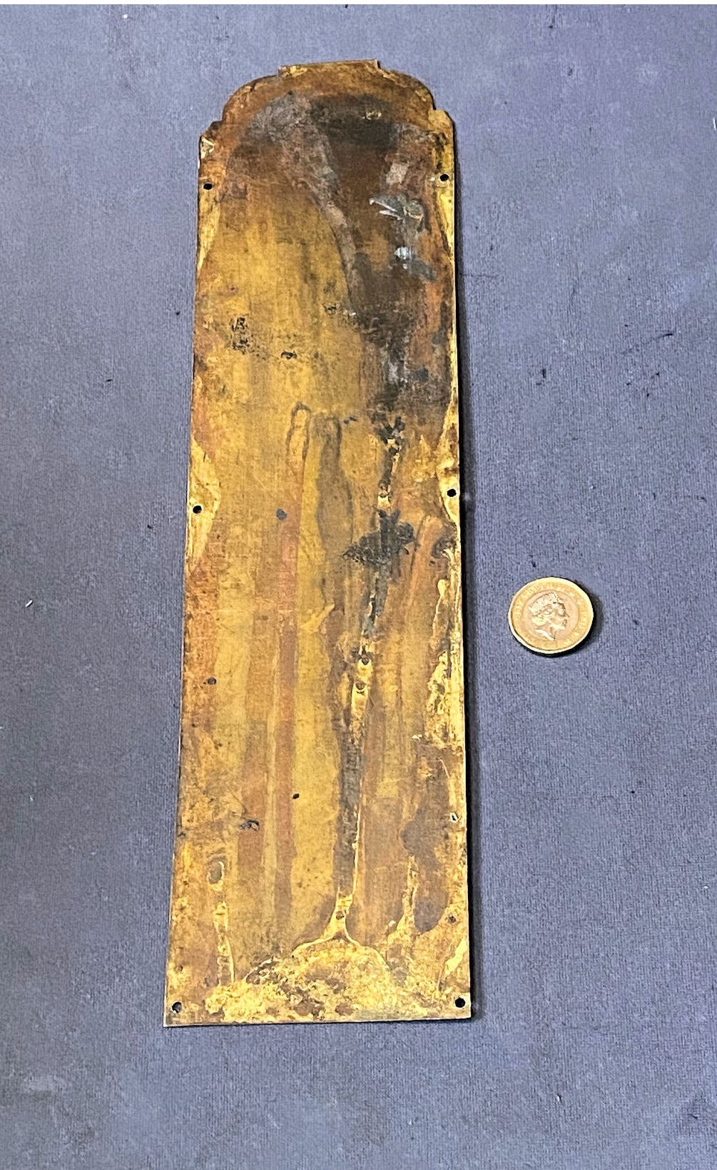 Embossed Brass Fingerplate — view 2
