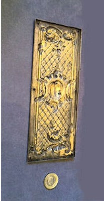 Embossed Brass Fingerplates, 4 small available — view 2