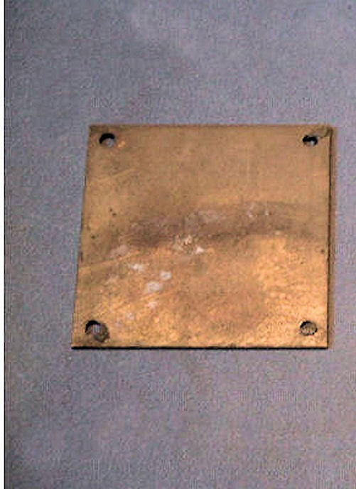 Engraved Brass House Number 1 — view 2