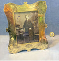 Engraved Brass Photo Frame — Brass, 1920's