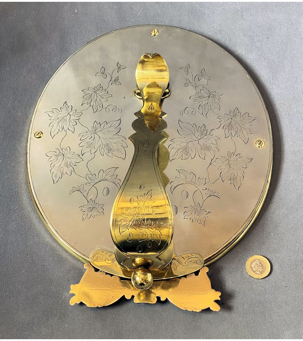 Engraved Oval Vanity Mirror — view 3