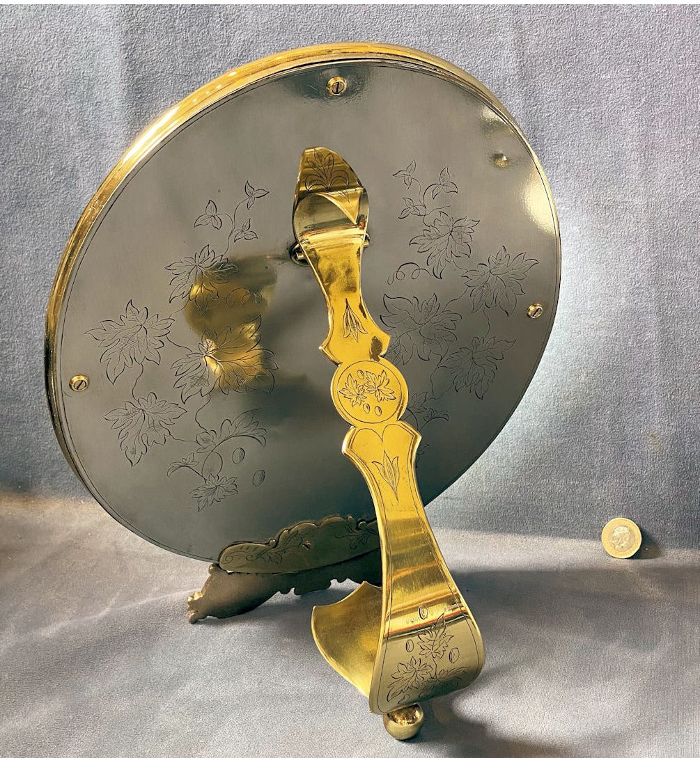 Engraved Oval Vanity Mirror — view 5