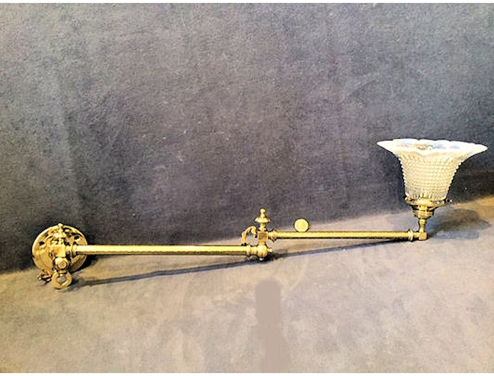 Extending Brass Wall Light — view 3