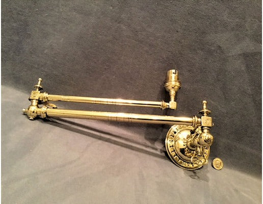 Extending Brass Wall Light — view 2