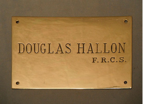 F.R.C.S. Name Plaque — Brass