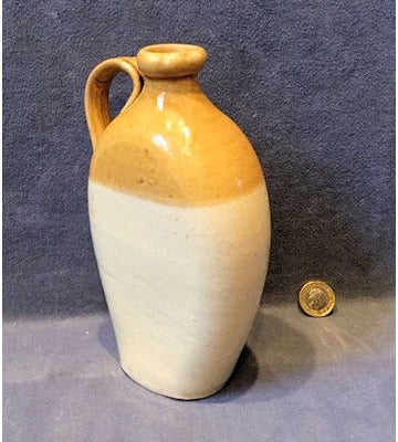 Flat Sided Stoneware Flask — view 2