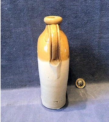 Flat Sided Stoneware Flask — view 3