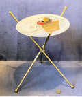 Folding Brass Potstand — Brass, late 19th century