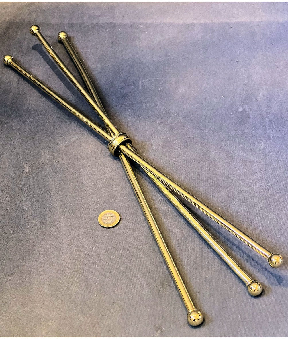 Folding Brass Potstand — view 3