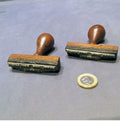 Freelance Geological Society Rubber Stamp, 2 available — Mahogany