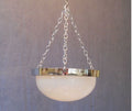 Frosted Glass Bowl Electric Light Fitting — Glass, 1920's