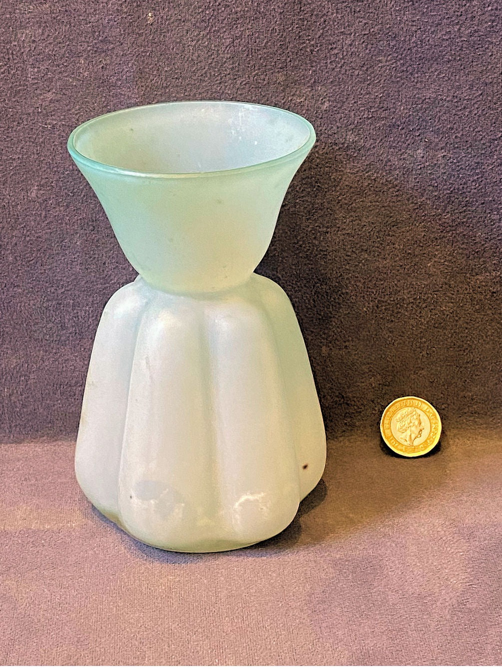 Frosted Glass Hyacinth Vase — Glass